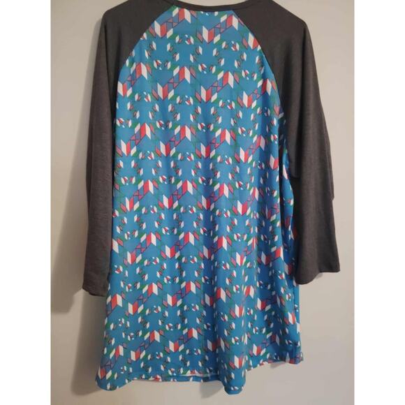 LULAROE Women's 3/4 Sleeve / Style Randy / Women's Size 3XL Shirt - Picture 4 of 4
